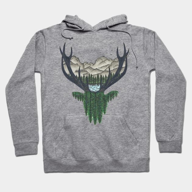 Forest Deer Hoodie by SamuelJ